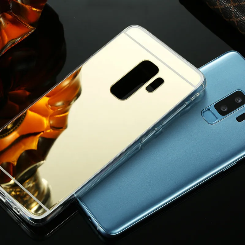 Зеркальный чехол для телефона samsung Galaxy A6 A8 A7 Plus 2018 S8 S9 S10 Lite Pro Note10 J7 Duo J5 J2 Prime TPU