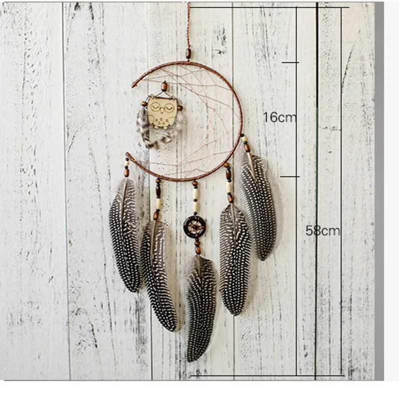 

New nordic-style owl dreamcatcher interior decoration decoration bedroom pendant dreamcatcher gift valentine sister gift