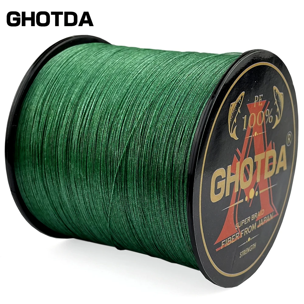 

GHOTDA Braided Fishing Line Pesca 300M 8 Strands 4 Strands Carp Multifilament Fly Wire Japanese 100% PE Line Saltwater