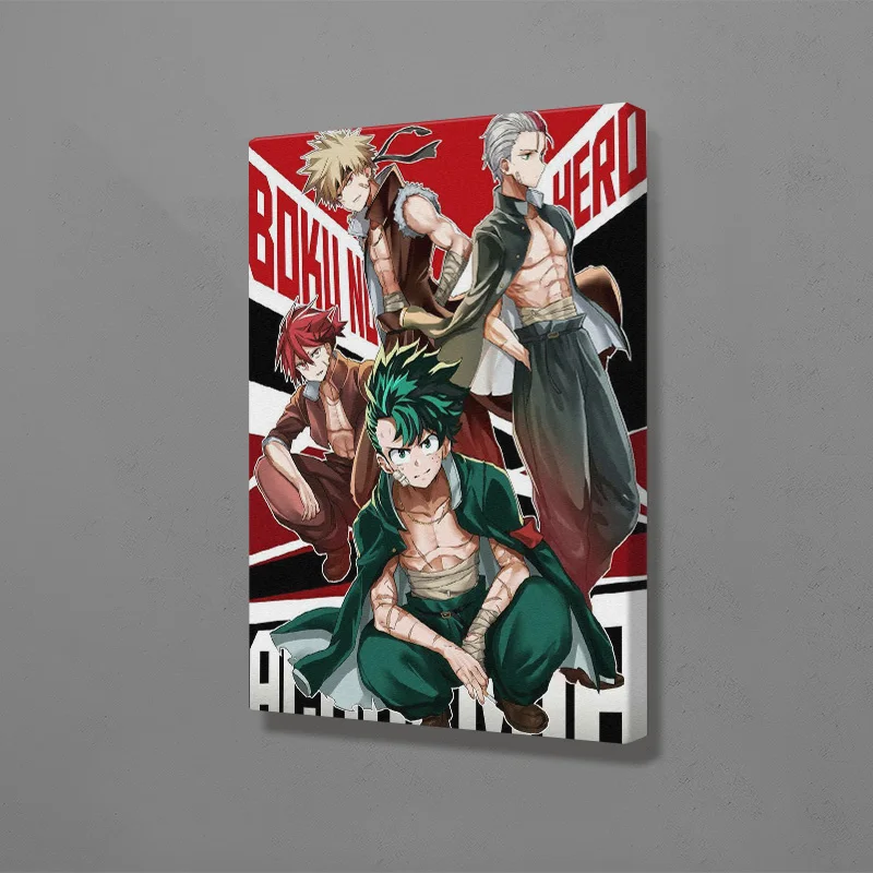 

Katsuki Izuku Shoto Eijiro аниме настенное искусство холст украшения постеры для гостиной дома