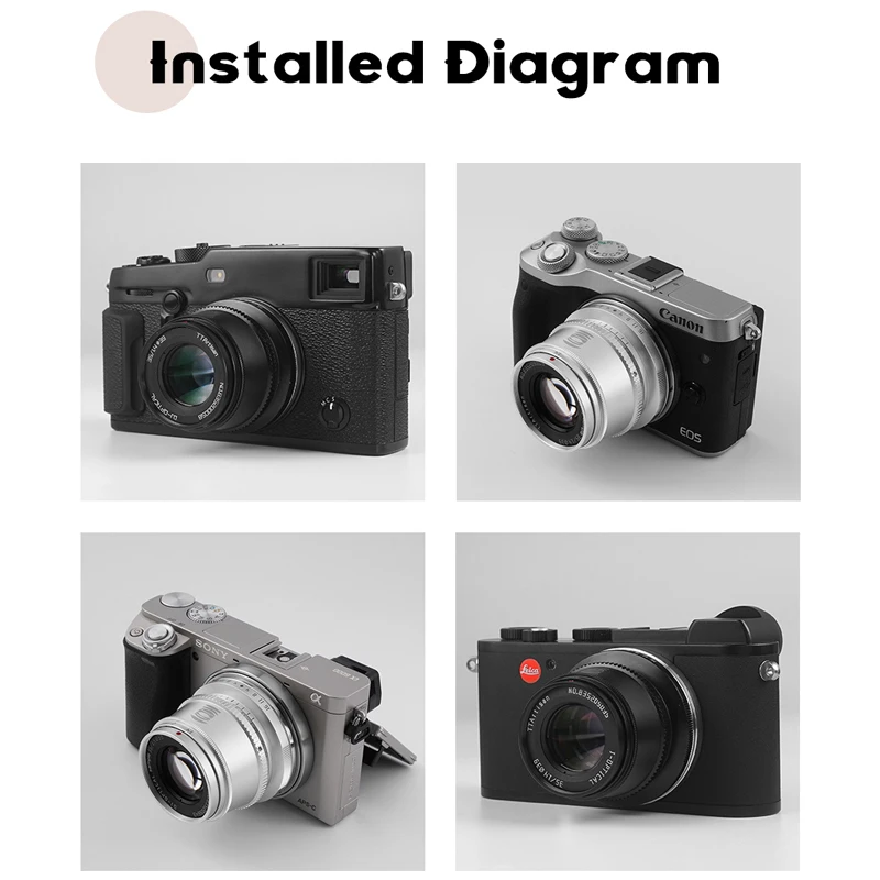 

TTArtisan 35mm F1.4 APS-C Manual Focus Camera Lens for Canon EF-M Sony E Mount Fujifilm X M4/3 Leica L SIGMA Nikon Z Olympus
