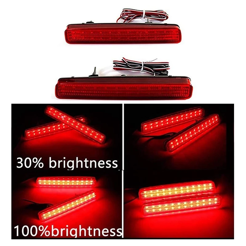 

NewCar LED Rear Bumper Reflector Brake Light Tail Lamp for Toyota NOAH VOXY 80 Pruis 40
