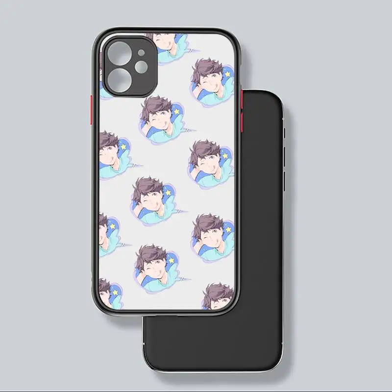 

Chenel anime Haikyuu Oikawa Phone Case Matte Transparent for iPhone 7 8 11 12 s mini pro X XS XR MAX Plus coque