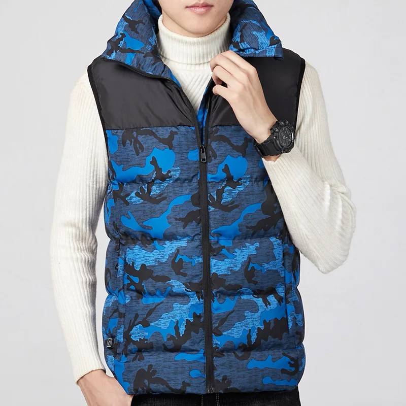 

Camouflage Heated Vest Men Women Outdoor USB Infrared Winter Flexible Electric Jacket Thermal Clothing Waistcoat Fishing Hiking