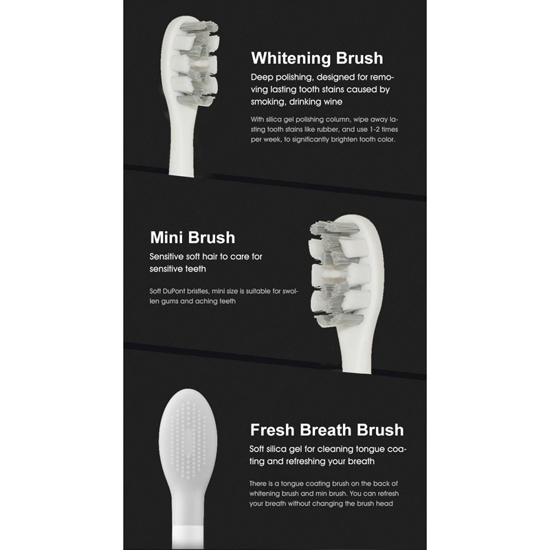 

Multifunctional 2In1 Electric Toothbrush USB Charging Silicone Cleansing Brush WIFI APP ligent Control Toothbrush