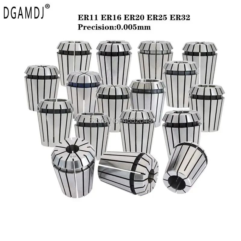 

AAAHigh precision ER11 ER16 ER20 ER25 ER32spring chuck accuracy 0.005mm for CNC milling cutter engraving machine spindle fixture