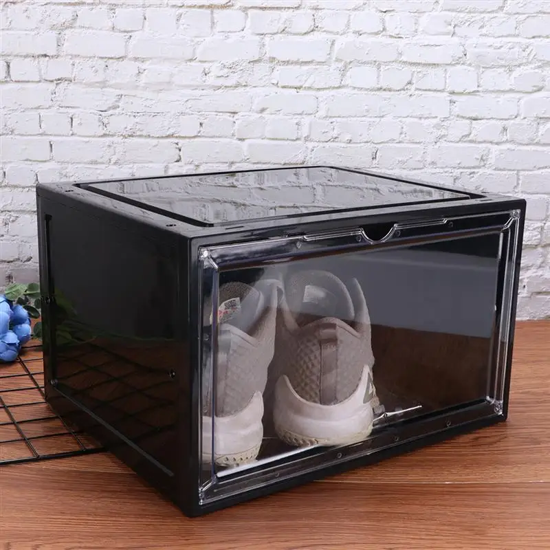 1 ед. Открыть Магнитный Тип Обувная коробка стоит утолщенной пылезащитный