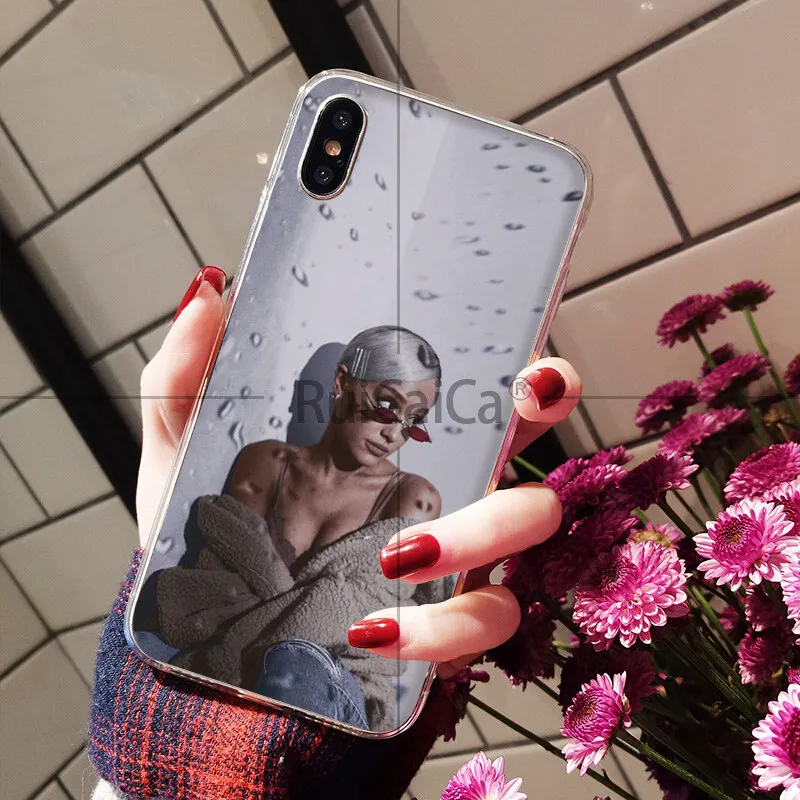 Ruicaica чехол для телефона с надписью No Tears Left To Cry ariana grande iPhone 8 7 6 6S Plus 5 5S SE XR X XS MAX |