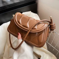 fashion crossbody messenger bags for women 2022 luxury pu leather trend handbags shoulder bags ladies shopper armpit purses