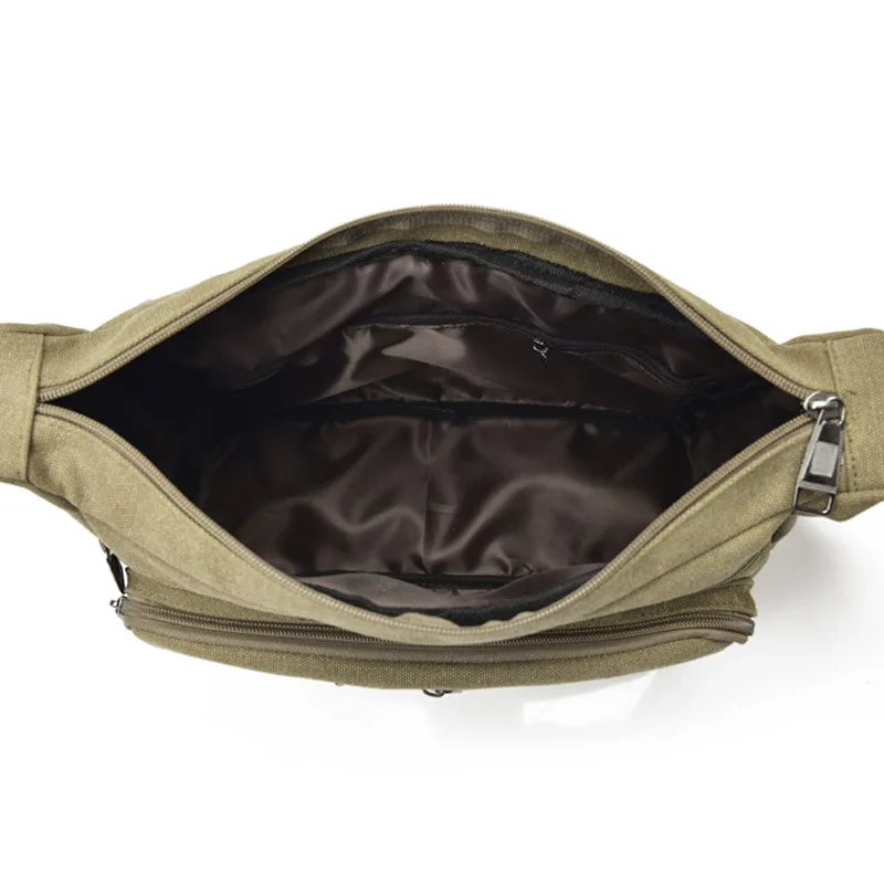 

Fashion Men Single-shoulder Bag Travel Hiking Canvas Bag Multi-Compartment Casual Men's Bag Large Capacity Unisex Messenger Bag