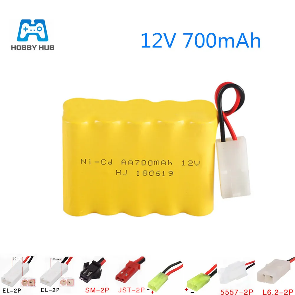 NI CD 12 v 700 mah AA Батарея перезаряжаемый аккумулятор для радиоуправляемой лодки