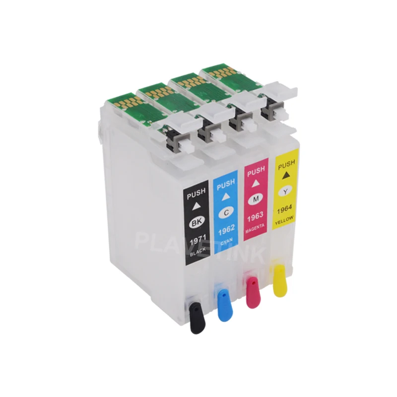 Патрон для заправки чернилами Plavetink T1971 T1961 T1951 XL + 4 бутылки для Epson Expression XP 101 201 211 401 204 104 214 411 и др.