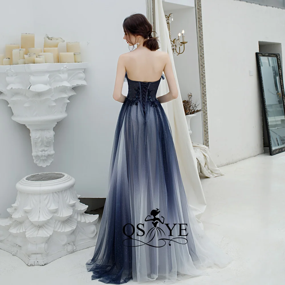 QSYYE ever pretty Длинные Выпускные платья Тюль возлюбленная vestidos largos украшенное бисером с длиной до пола формальное вечернее платье вечерние платья