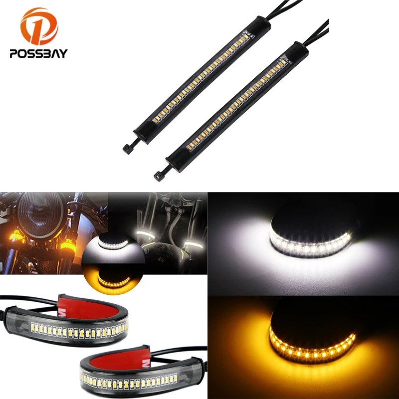 

Светодиодные поворотники для мотоциклов, стоп-сигнал, световой индикатор, полоса света для Kawasaki, Suzuki, Yamaha, аксессуары для мотоциклов