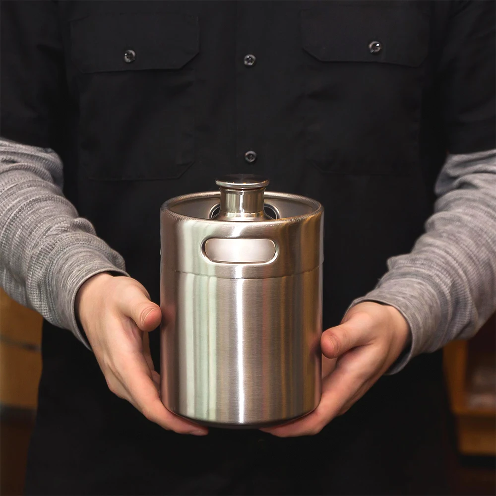 2/3. 6/5L Нержавеющая сталь розлив пива под давлением Ворчун Для Ремесло пивной