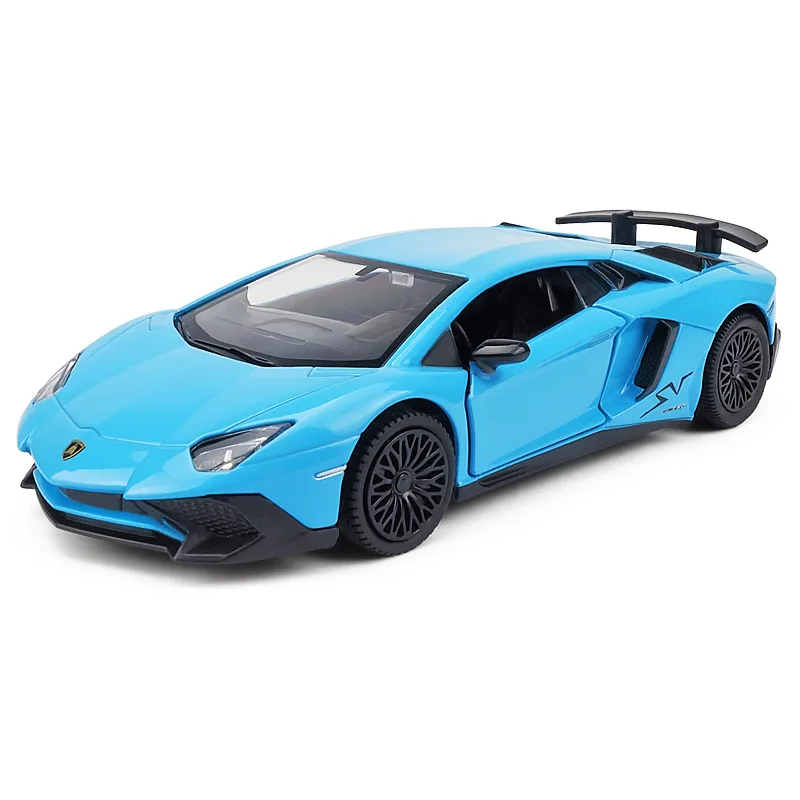 

1:36 Alloy Model Car Miniature Scale Model Vehicles Kids Pull Back Mini Sports Cars with Light Simulation Toys for Children Gift