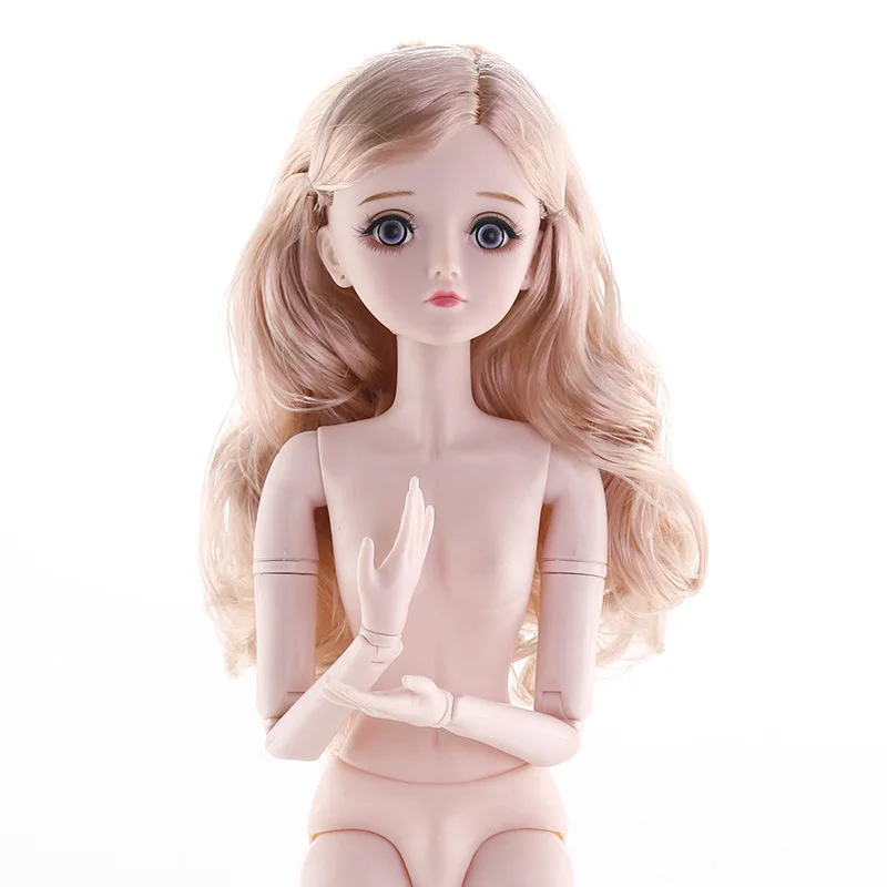 Новые 60 см 21 подвижные шарниры BJD куклы с 3d глазами женские голые телесные боди