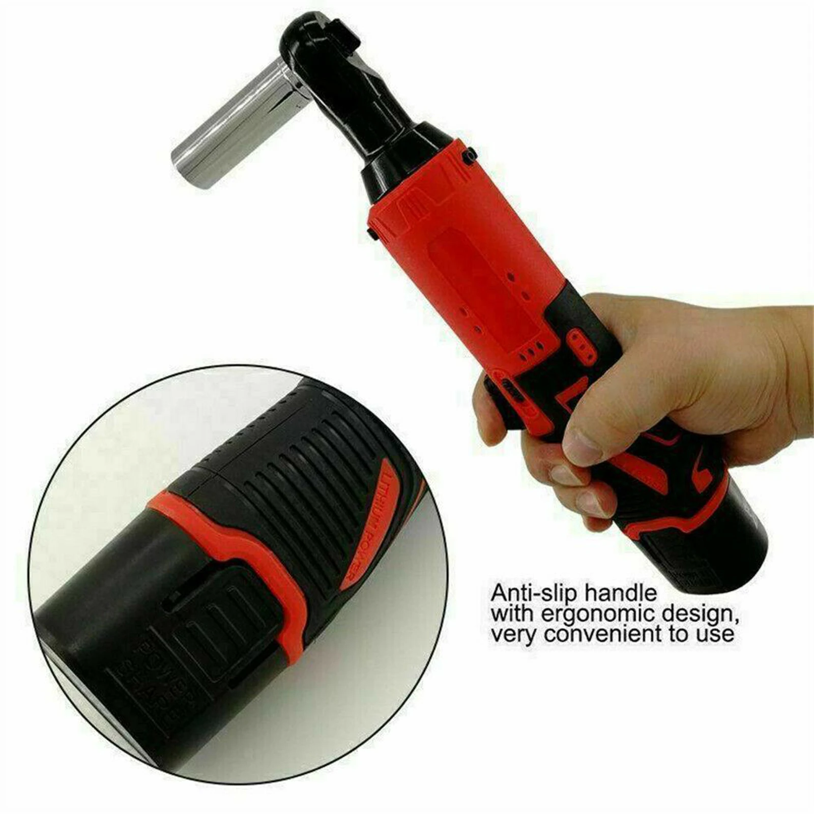 

12V 4500mAh 60N.m 3/8 inch Cordless Ratchet Wrench with Charger & LED Light