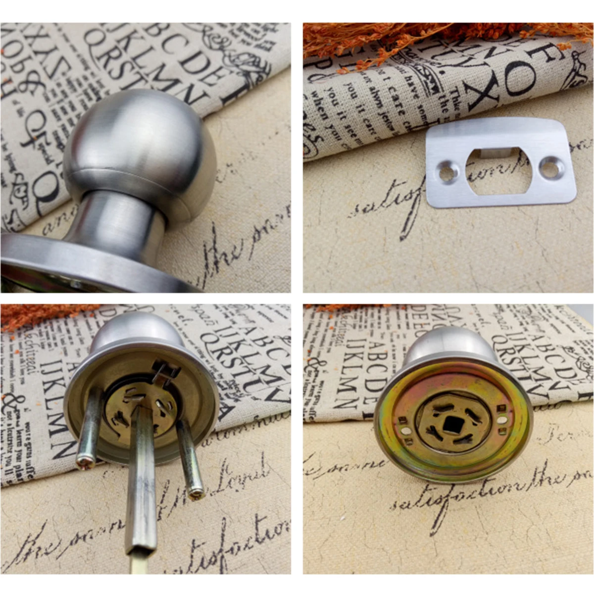 Набор круглых шариковых ручек для двери из нержавеющей стали ручка замок с 3