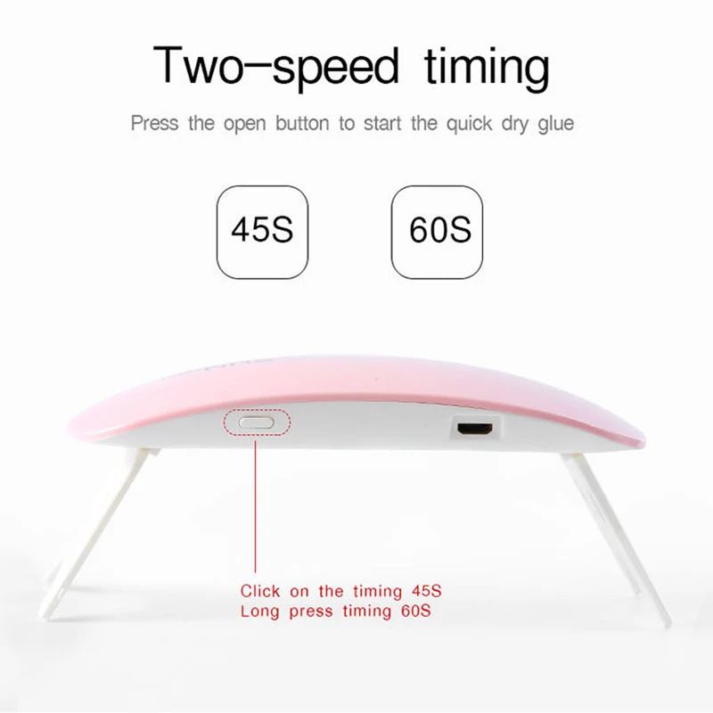 Сушилка светодиодный ногтей светодиодная УФ лампа микро быстрая сушка USB Гель