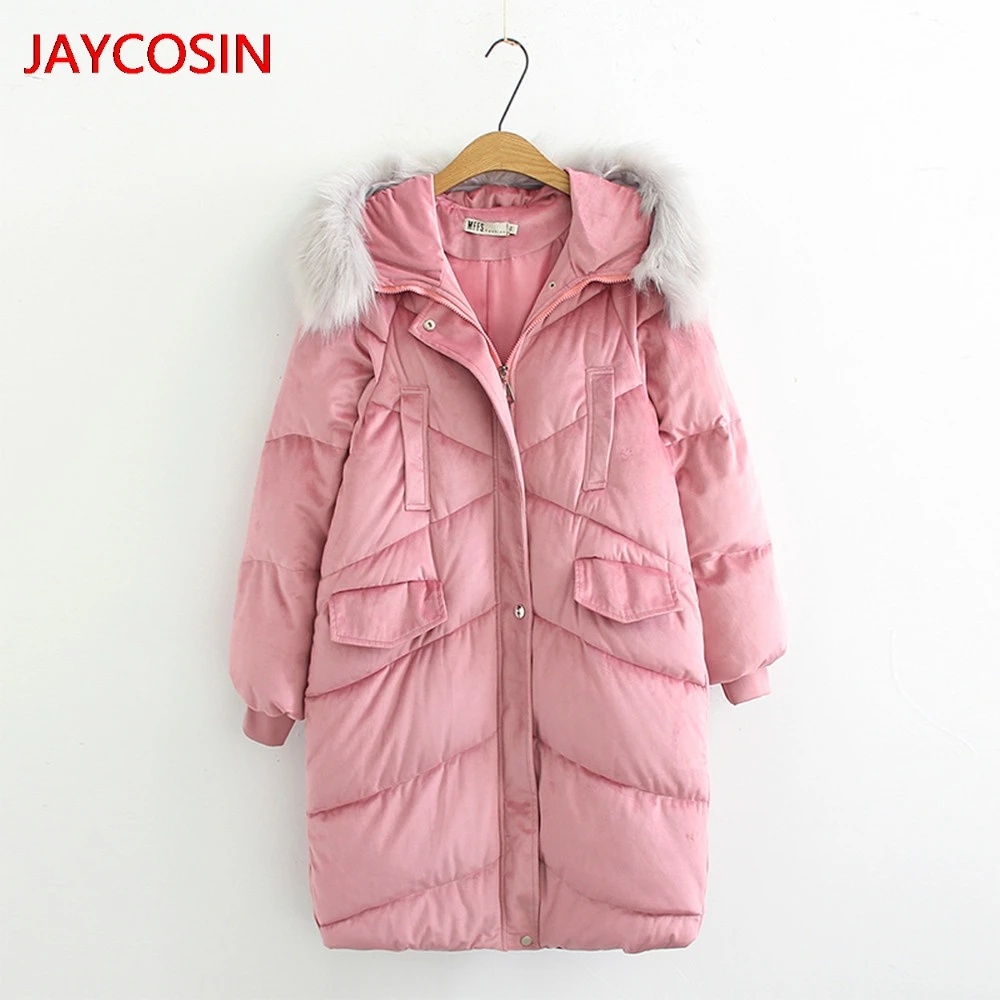 Женские парки JAYCOSIN зимняя куртка с хлопковой подкладкой и принтом большие