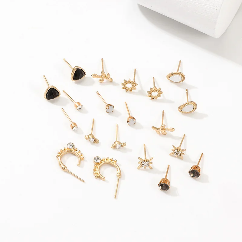 10 пар/уп. малых из нержавеющей стали серьги со шпилькой для женщин модные