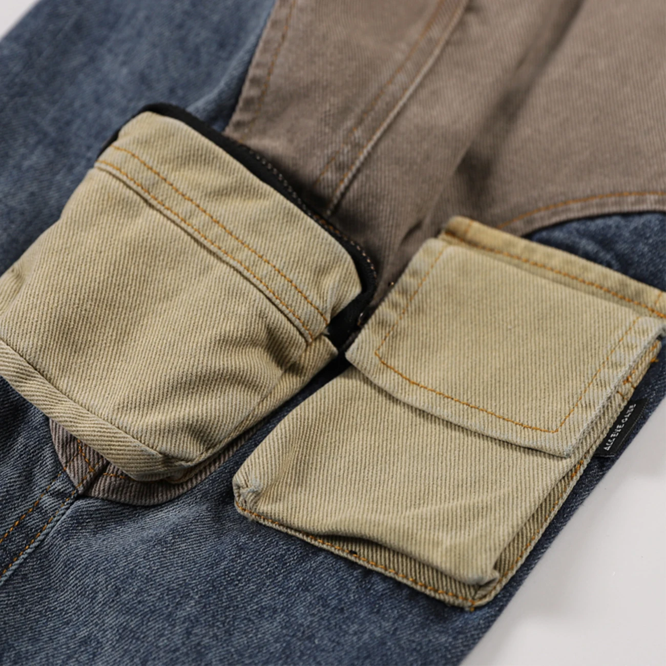 

LACIBLE Hip Hop Patchwork Multi-Pockets Cargo Denim Jeans Streetwear Harajuku Pant Man Oversized Loose Joggers Men Trousers