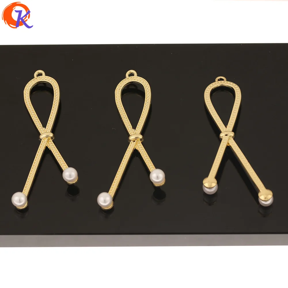 

Cordial Design 100Pcs 13*56MM Jewelry Accessories/Hand Made/Charms/Imitation Pearl/Tie Knot Shape/Earring Findings/DIY Pendant