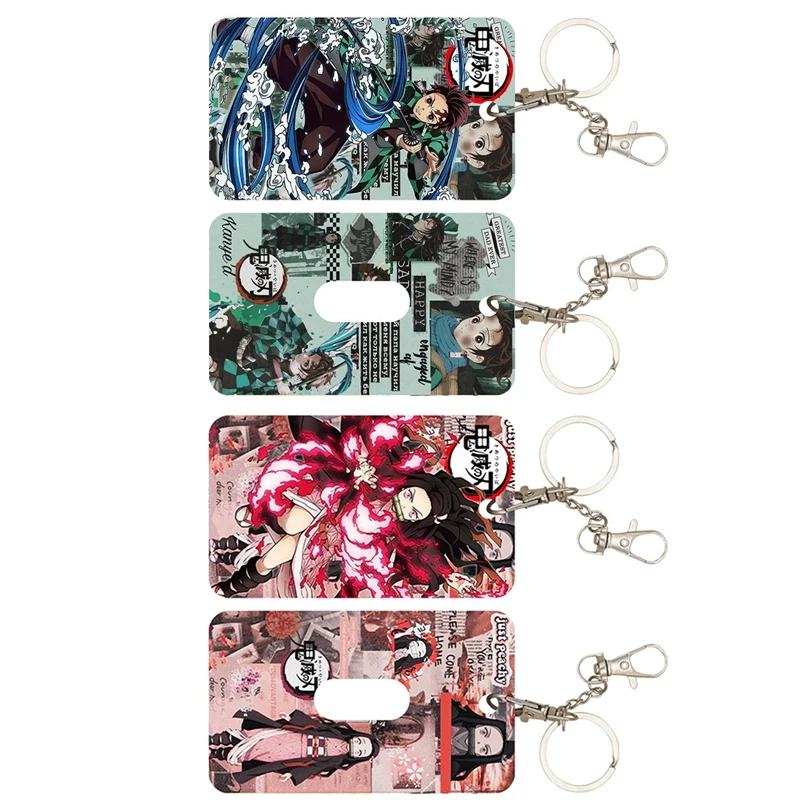 

Two dimensional demon Slayer card case key chain pendant animation accessories
