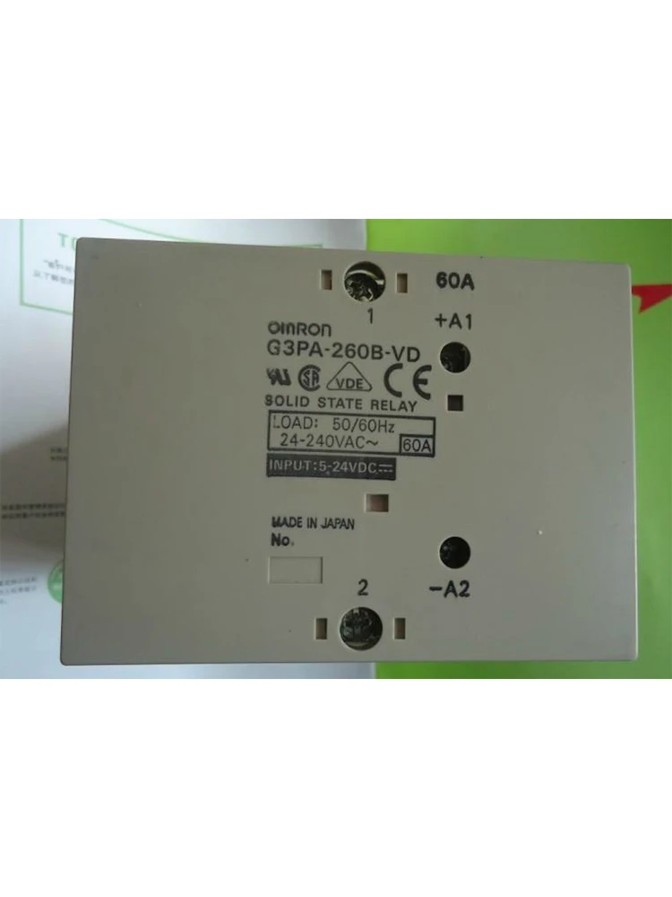 Тепловое реле раковины 60A OMRON с теплоотводом твердотельные G3PA-260B-VD чрезвычайно