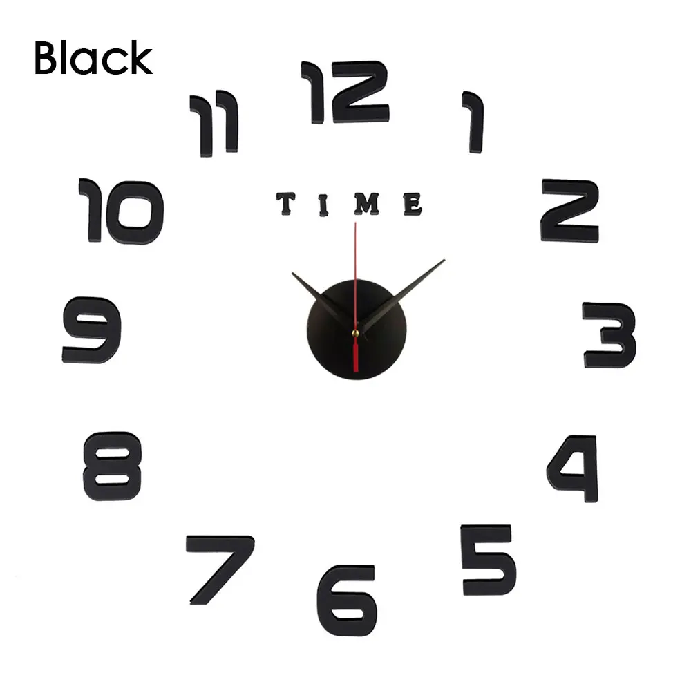 3D настенные часы зеркальная Настенная Наклейка s креативные сделай сам съемная