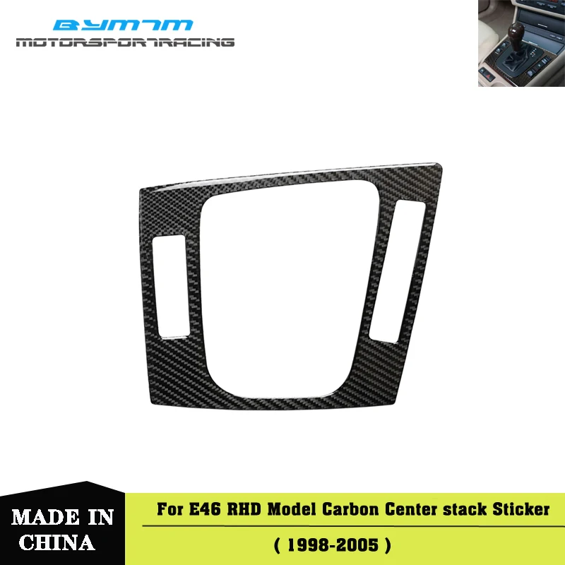 

RHD Real Carbon fiber Central control panel Auto interior Car accessories For BMW 3 Series E46