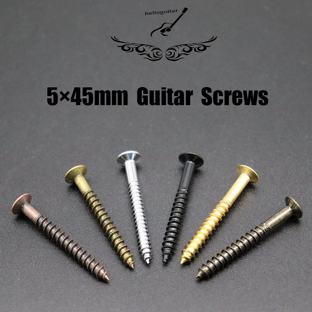 

50/100 Pcs Electric Bass Guitar Neck Joint Plate mounting screw/Fix Screw Bolt for Electric Guitar Bass Parts