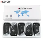 Пульт дистанционного управления KEYDIY, универсальный ключ B-Series B29 для KD MINI KD900 KD900 +,URG200, 5 шт.лот, 2 + 1 кнопки