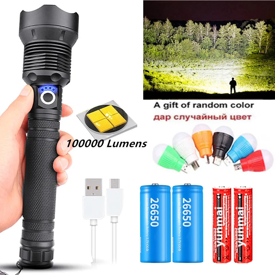 90000 люмен XLamp xhp70.3 самый мощный светодиодный фонарик usb зум фонарь xhp70 xhp50 18650 26650