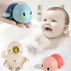 Милые Мультяшные Игрушки для ванны, заводная черепаха для ванной, Детские заводные игрушки с животными, Детские Игрушки для ванны, черепаха для купания, животные для малышей