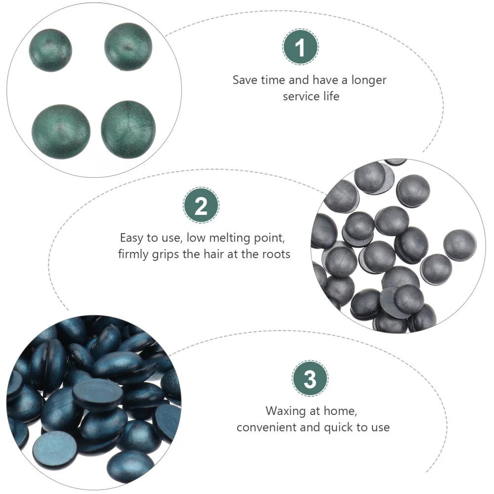 

4 Bags of Pearly Luster Dehairing Wax Beans Household Hair Removal Supplies