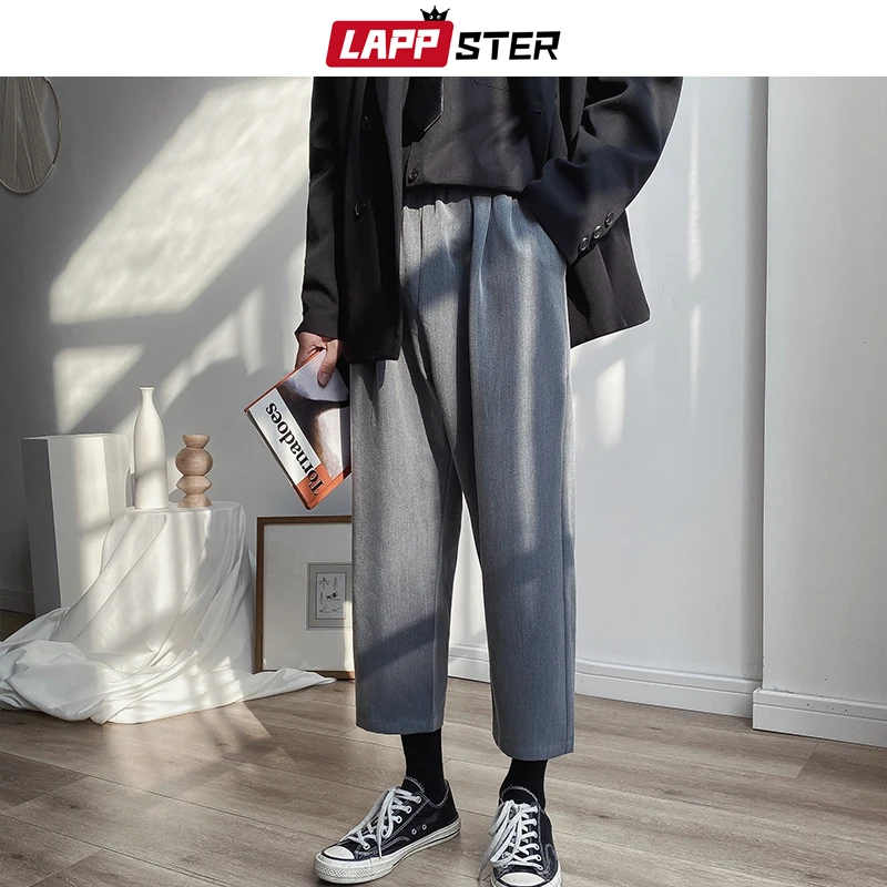 LAPPSTER Мужские Streetwear бегуны Брюки 2019 Mens Hip Hop Black Тренировочные штаны мужчины