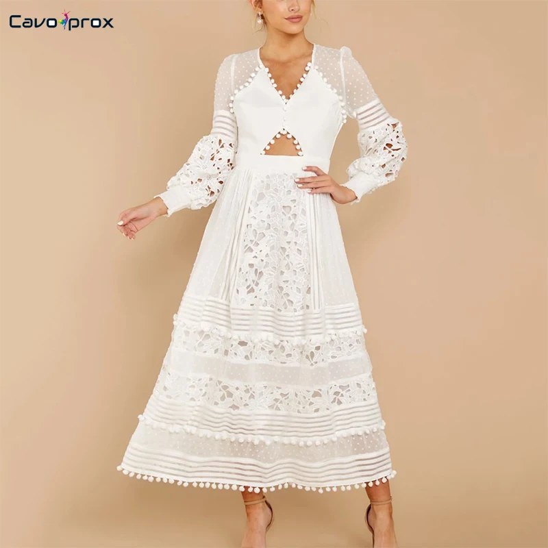 Women Two Piece Matching Sets Elegant Long Sleeve Plunge V-neck Short Top& Ankle-Length Tassel Design Fashion Skirt