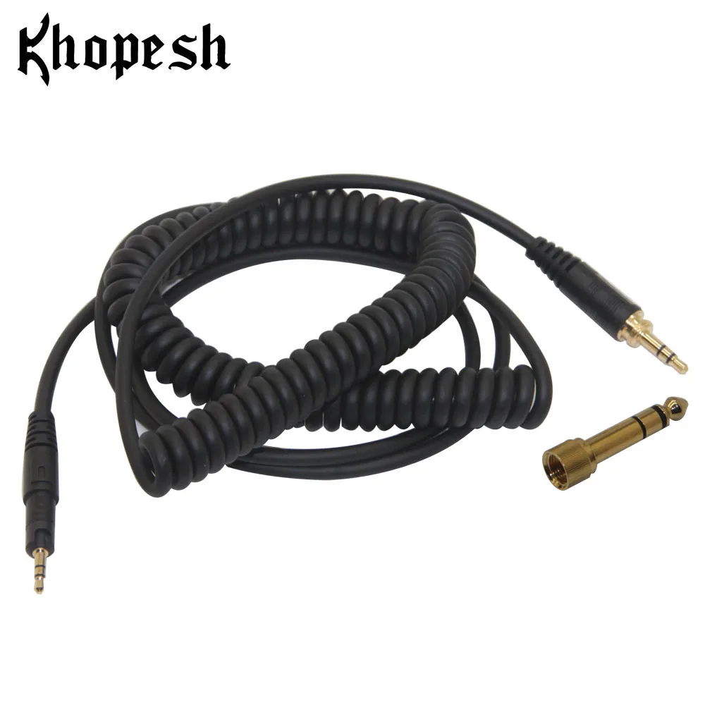 Khopesh HPH-MT5 обновленные кабели для Yamaha HPH-MT5W рельефный спиральный кабель шнуры