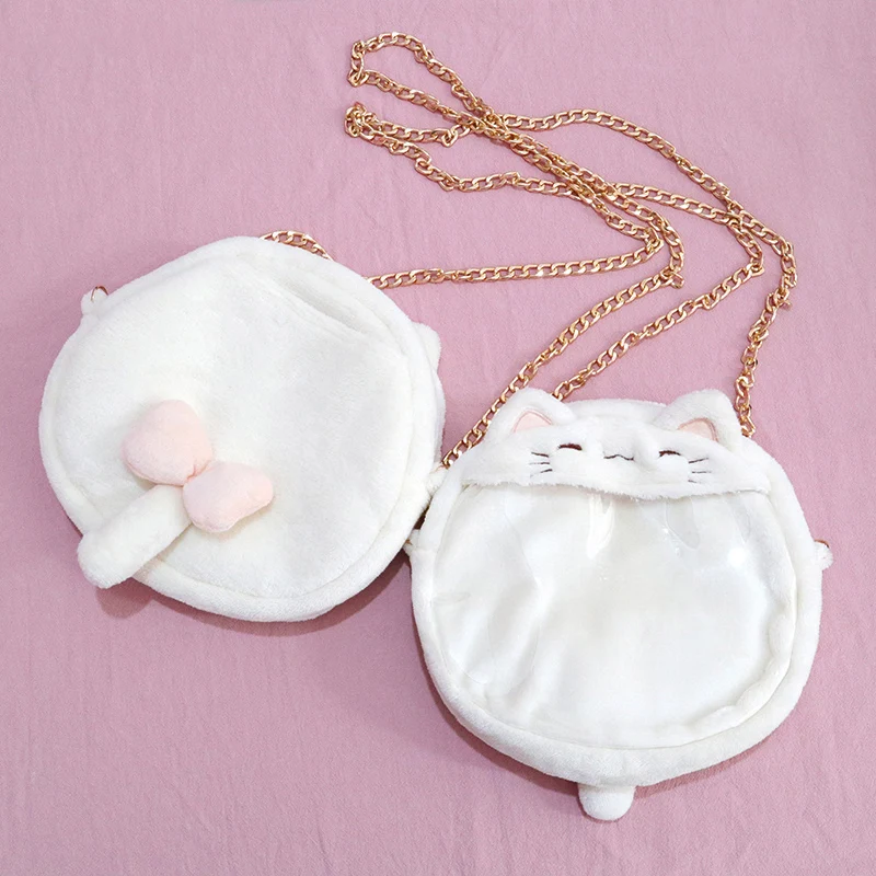 So Милая кошка Кролик плюшевая сумка Ita прозрачная через плечо в стиле &quotЛолита&quot