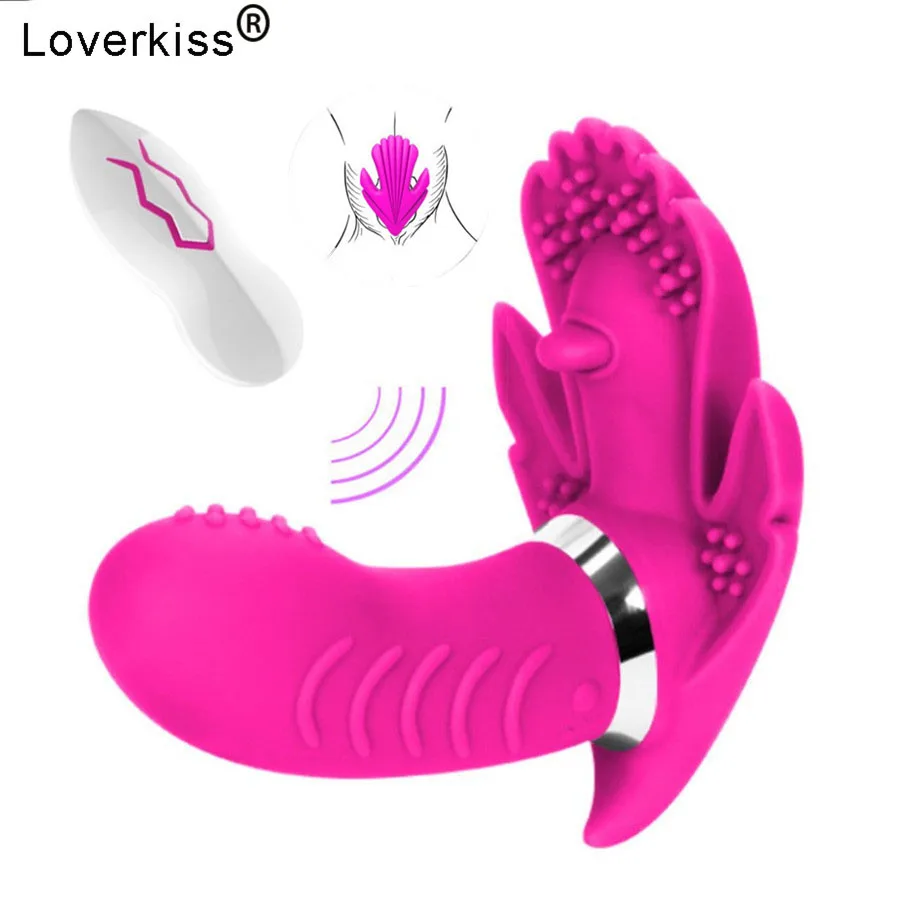 Loverkiss 20 скоростей вибрационные трусики бабочка беспроводной вибратор Стимулятор