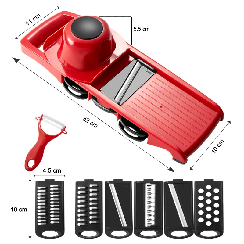 

Plastic Vegetable Fruit Slicers & Cutter With Adjustable Stainless Steel Blades Carrot Potato Onion Grater CKC1363