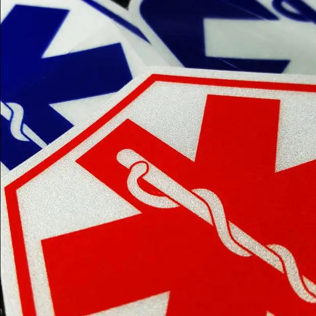 Светоотражающие виниловые наклейки закуски Star of Life для ноутбука автомобиля