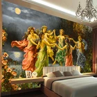 Пользовательские фото классический европейский стиль ручная роспись персонажей масляной живописи гостиной спальни домашнее украшение настенные панно обои
