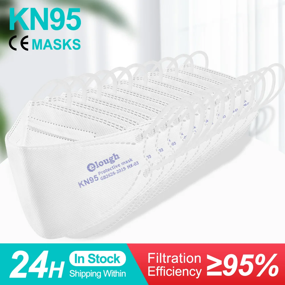 3D FFP2Mask многоразовая Корейская рыболовная сертифицированная маска KN95 FFP2