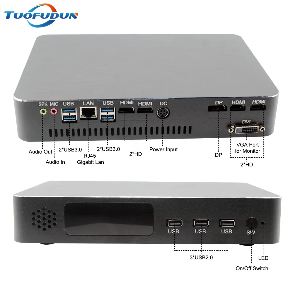 Tufudun новый Intel Core i9 9900 i7 9700F i5 9400F мини игровой ПК GPU GTX 1050TI 4 Гб AC WiFi 2 * HDMI2.0 DVI DP Max