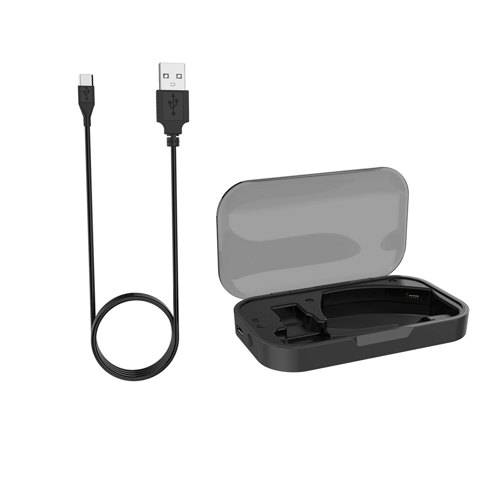 Чехол для зарядки для bluetooth-наушников Plantronics Voyager Legend с литиевой батареей 450 мАч и usb-кабелями
