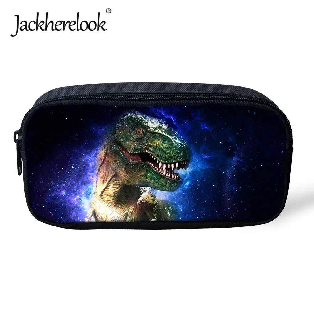 CC3929K Jackherelook, детская Студенческая классная сумка для карандашей, Детские косметички с принтом акулы, динозавра, косметичка, школьные пеналы - Цвет: CC3929K