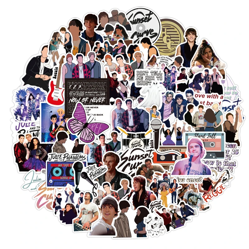 

100 шт./упак. классический ТВ-шоу Julie и фантастические наклейки для автомобиля мотоцикла DIY Детский холодильник гитара и т. д.